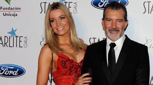 Nicole Kimpel y Antonio Banderas