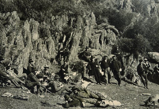 El Cerrajero. José Ramírez de Haro y Luis Melgarejo, entre otros, entre dos ojeos en Los Calarillos