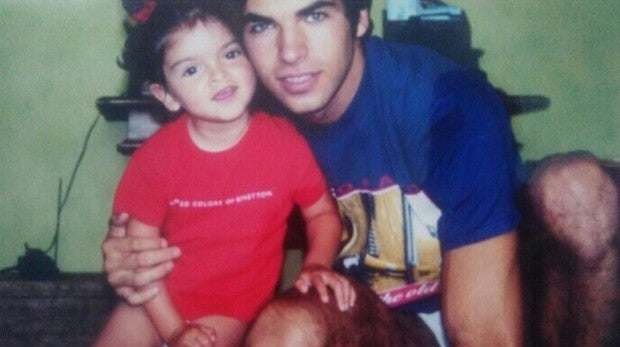 La modelo Lucía Rivera junto a su padre, Cayetano Rivera