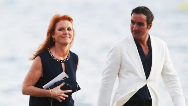 Sarah Ferguson y Manuel Fernández, en una boda en 2015