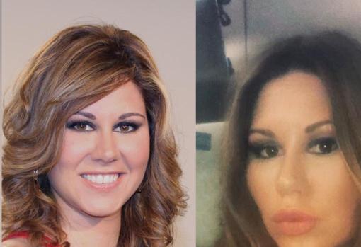 Tamara en 2005 (izquierda) y otra imagen de 2018 (derecha)