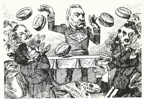 Sátira del diario «El hijo del Ahuizote»,1901