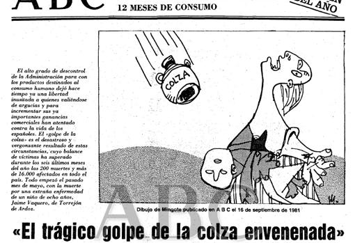 «El trágico golpe de la colza envenenada», ABC 1981