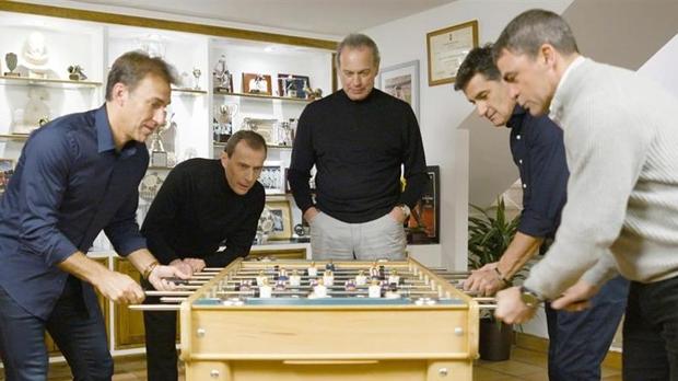 Martín Vázquez, Emilio Butragüeño, Míchel y Manolo Sanchís charlaron con Bertín Osborne.