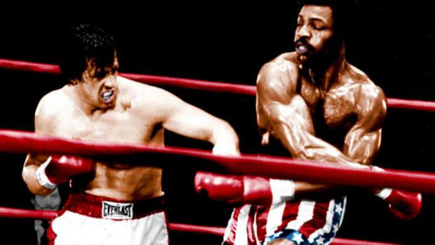 Rocky Balboa y Apollo Creed en Rocky