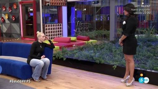 Aída Nízar en una de sus discusiones con Daniela Blume