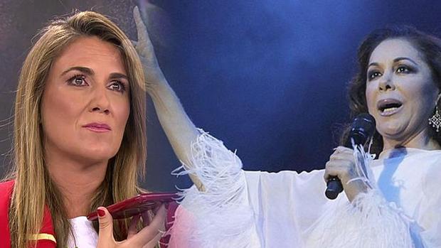 Carlota Corredera, junto a Isabel Pantoja en «Sálvame»