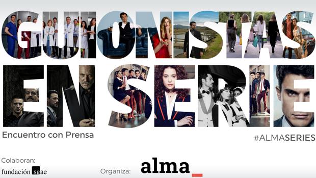Detalle del cartel del encuentro «Guionistas en serie»