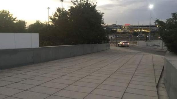 Zona en la que se construirá la pasarela ciclopeatonal