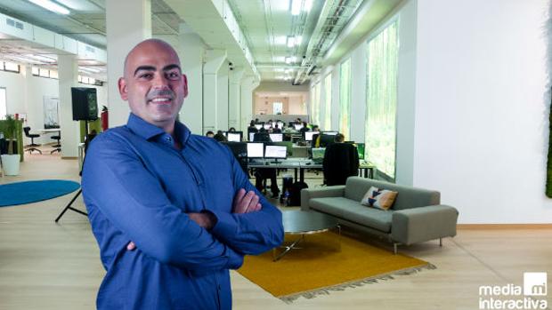 Samuel Brocal, CEO de Media Interactiva, que opera desde el municipio aljarafeño de Tomares