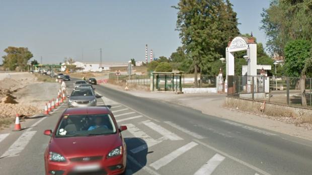 carretera A-392a la altura del Hospital de El Tomillar