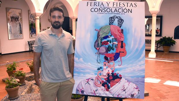 Una pintura digital de Jesús Vázquez, cartel de la Feria de Consolación de Utrera