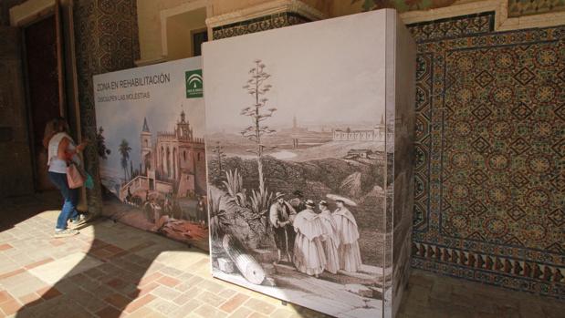 Zona del Claustro de los Muertos donde están los azulejos robados