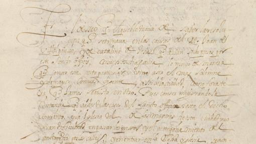Detalle de un auto de fe de 1627
