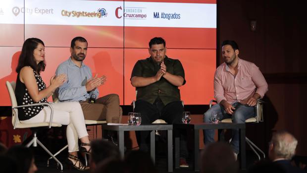 Isabel Aguilar, Juan Gómez, Gonzalo Jurado y Juanlu Fernández