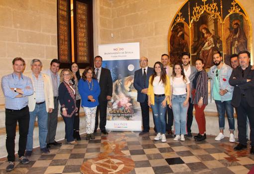 Juan Carlos Cabrera durante el acto de presentación del espectáculo