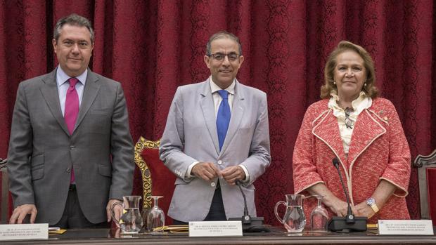 Juan Espadas, Miguel Ángel Castro y Concha Yoldi