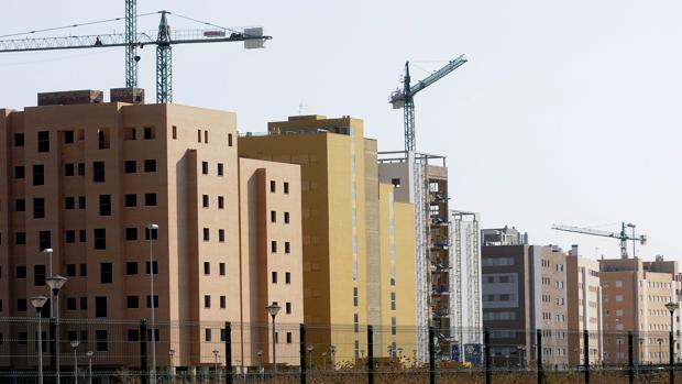 Bloques de viviendas en construcción