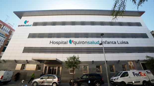 Fachada principal del hospital Infanta Luisa