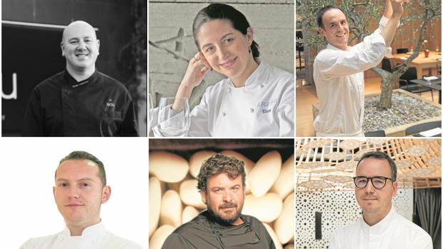 Toemu Caldentey, Elena Arzak, Íñigo Lavado, Iván Muñoz, Dani Frías y Paco Morales